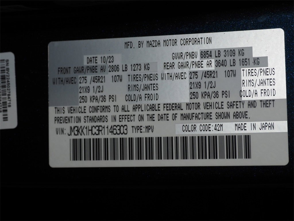 Certified 2024 MAZDA CX-90 3.3 Turbo S image 29