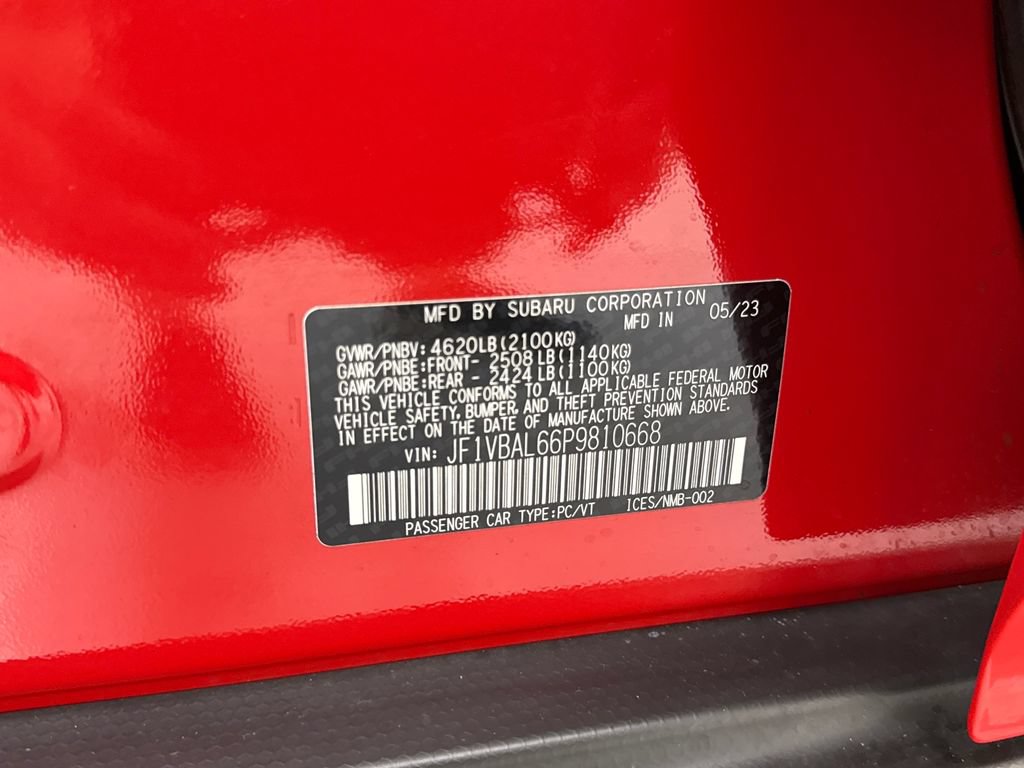 Certified 2023 Subaru WRX Limited AWD/4WD image 28