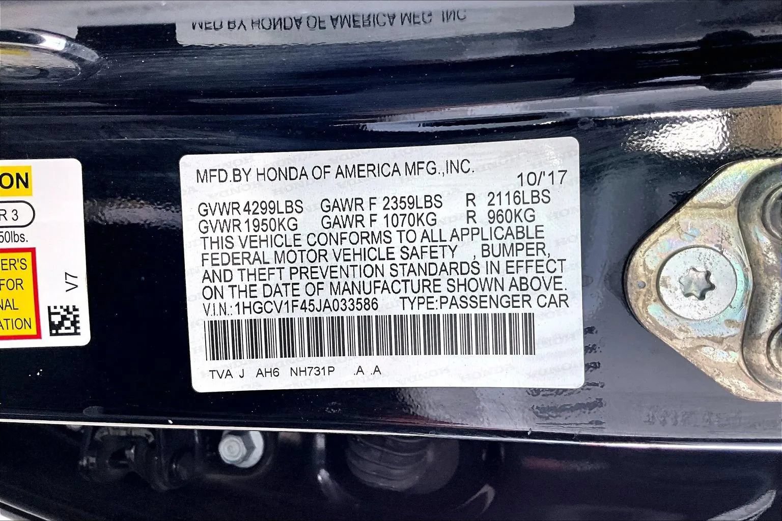 Used 2018 Honda Accord EX image 16