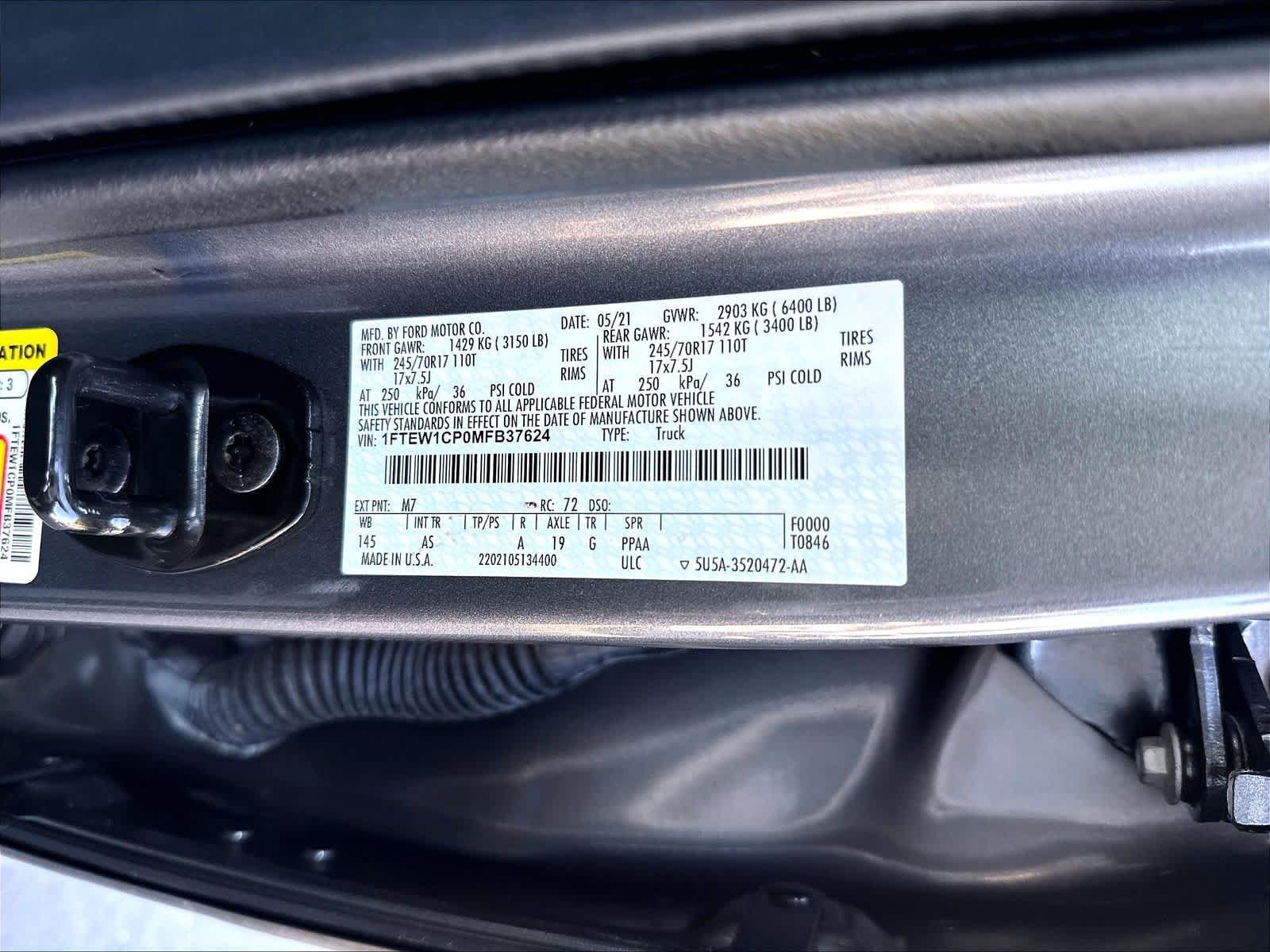 Used 2021 Ford F150 XL w/ Equipment Group 101A High RWD image 20