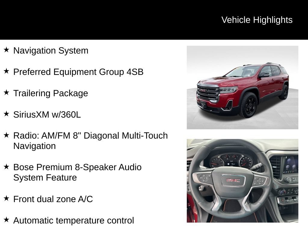 Used 2023 GMC Acadia AT4 w/ Trailering Package AWD/4WD image 10