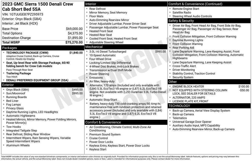 Used 2023 GMC Sierra 1500 Denali w/ Technology Package AWD/4WD image 9
