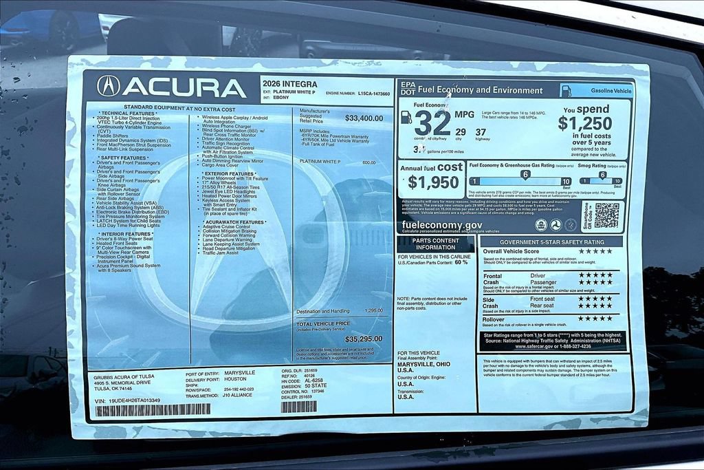 New 2026 Acura Integra FWD image 39