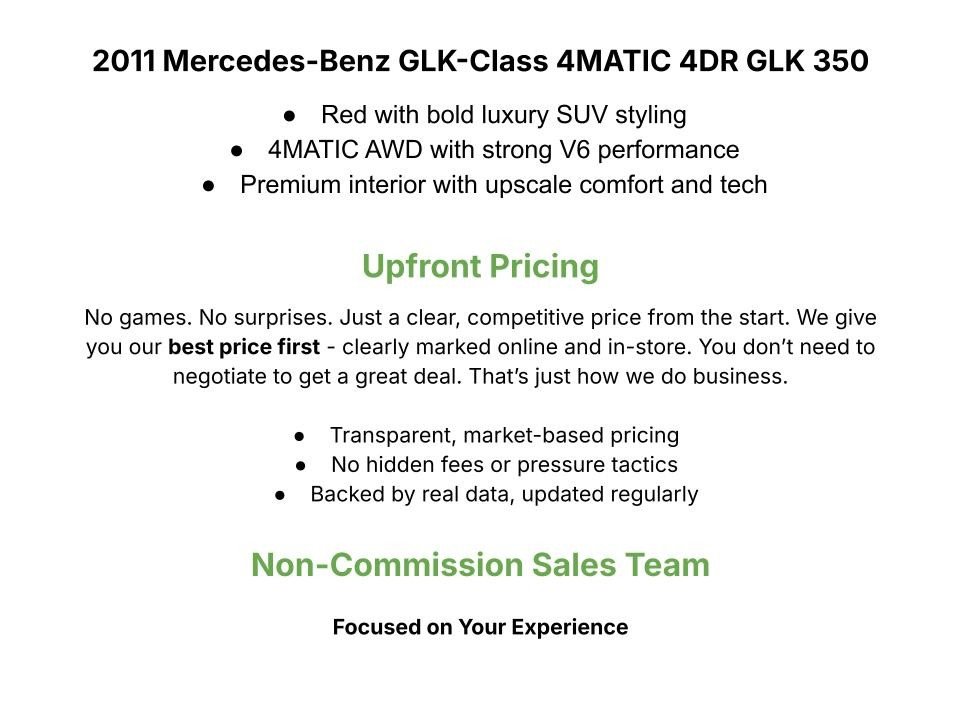 Used 2011 Mercedes-Benz GLK 350 4MATIC image 3