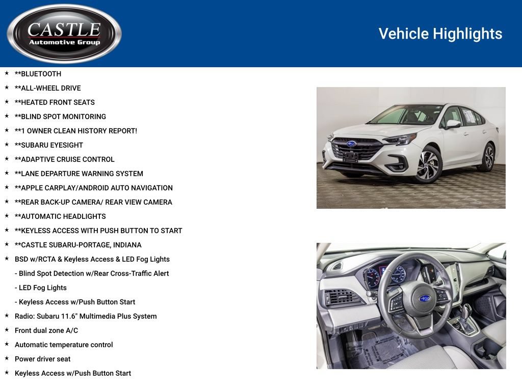 Used 2025 Subaru Legacy Premium AWD/4WD image 3