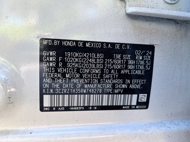 Certified 2024 Honda HR-V LX image 12