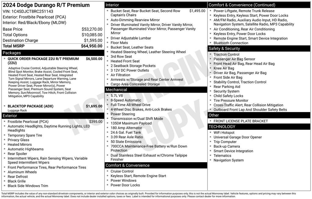 Used 2024 Dodge Durango R/T AWD/4WD image 5