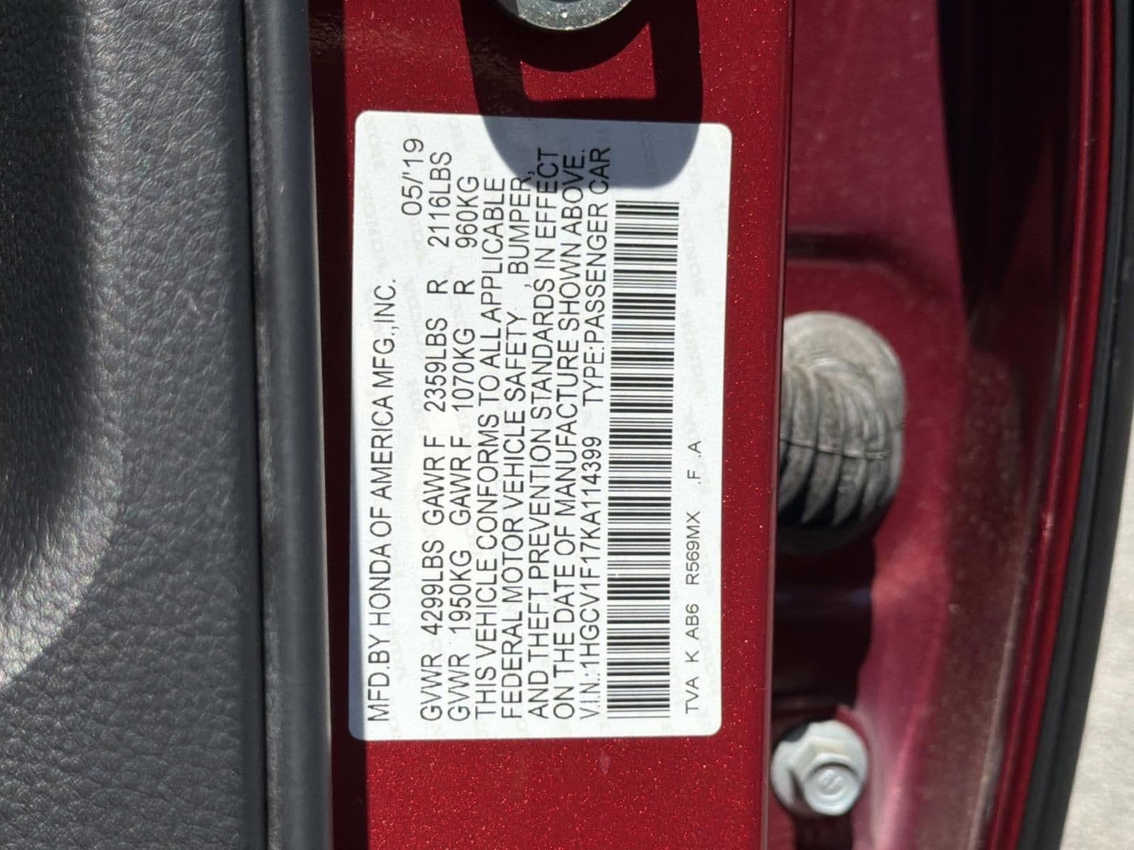 Used 2019 Honda Accord LX image 33