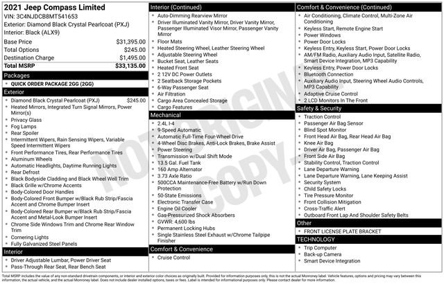 Used 2021 Jeep Compass Limited image 15