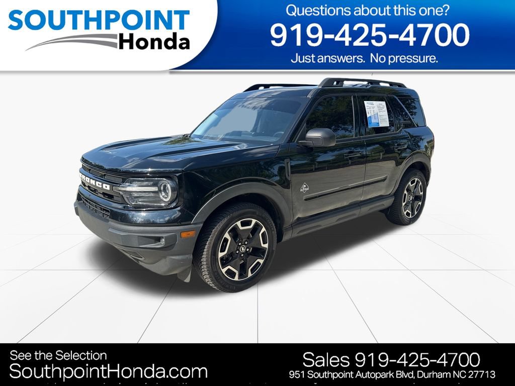 Used 2022 Ford Bronco Sport Outer Banks w/ Tech Package AWD/4WD video 3