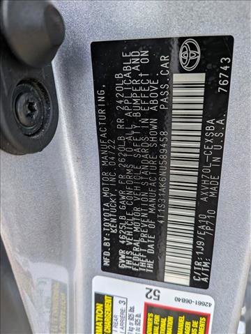 Used 2022 Toyota Camry SE w/ Audio Upgrade Package FWD image 23