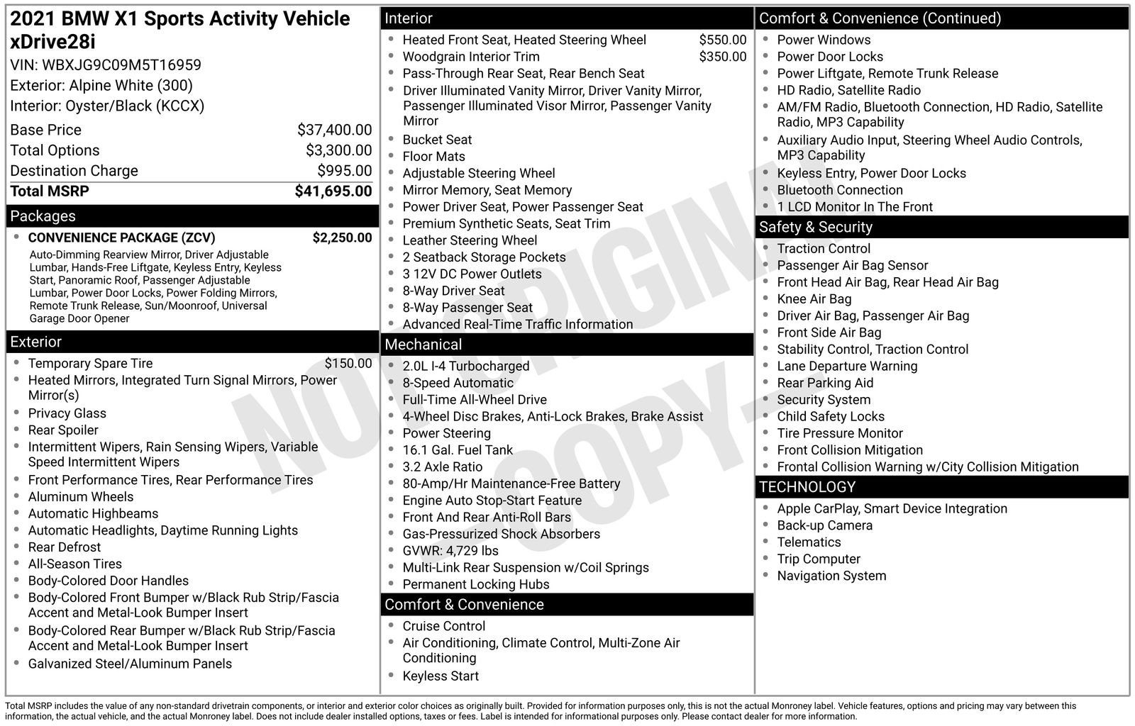 Used 2021 BMW X1 xDrive28i w/ Convenience Package image 42