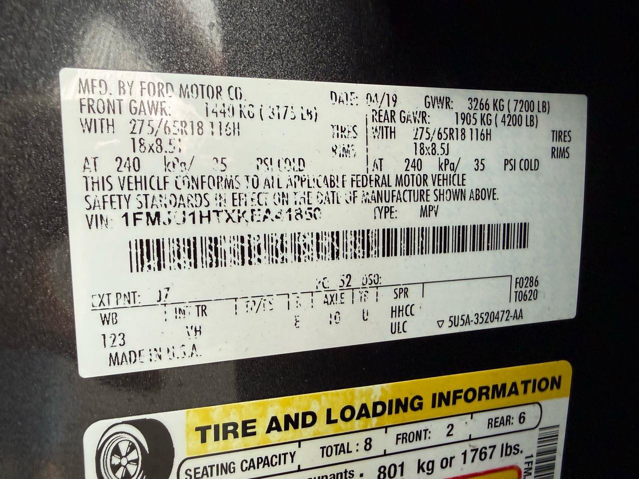 Used 2019 Ford Expedition XLT w/ Equipment Group 201A RWD image 45