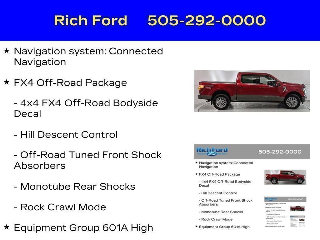 Certified 2025 Ford F150 King Ranch w/ FX4 Off-Road Package AWD/4WD image 13
