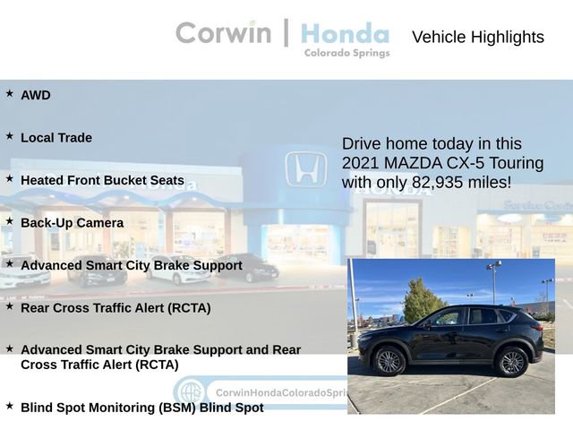 Used 2021 MAZDA CX-5 Touring image 6