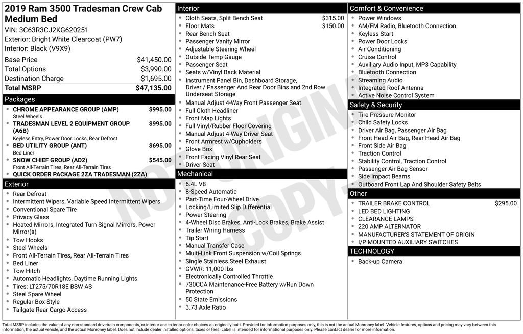 Used 2019 RAM 3500 Tradesman image 29