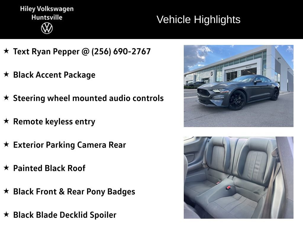Used 2020 Ford Mustang Coupe w/ Equipment Group 101A RWD image 6