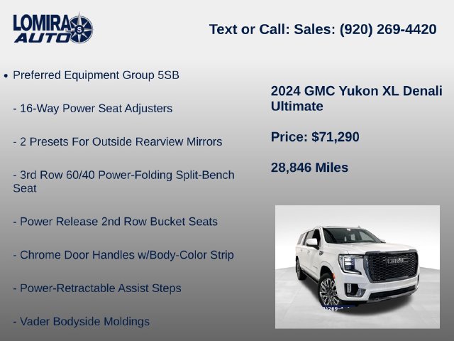 Used 2024 GMC Yukon XL Denali Ultimate AWD/4WD image 8