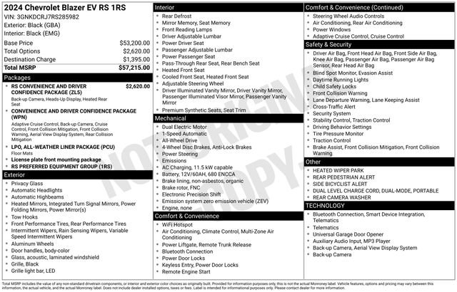 Used 2024 Chevrolet Blazer EV RS image 11