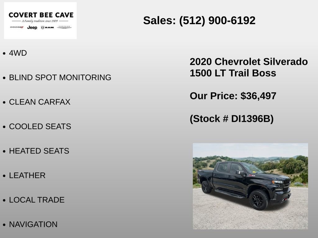 Used 2020 Chevrolet Silverado 1500 LT Trail Boss AWD/4WD image 6