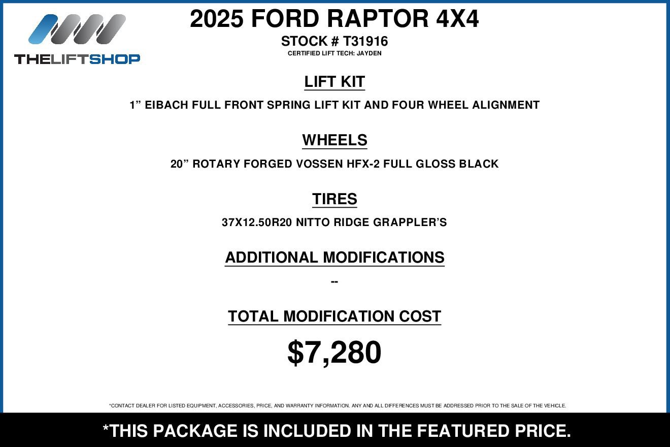 Used 2025 Ford F150 Raptor image 2