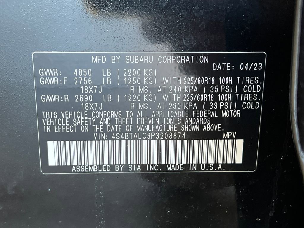 Certified 2023 Subaru Outback Onyx Edition image 35