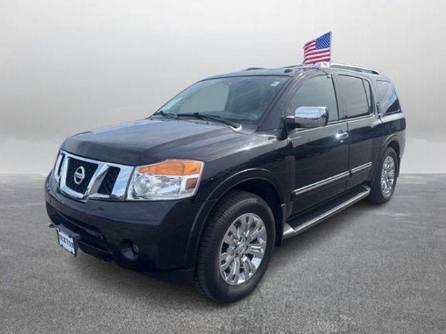 Used 2015 Nissan Armada Platinum w/ 2nd Row Captain Seat Package AWD/4WD video 1