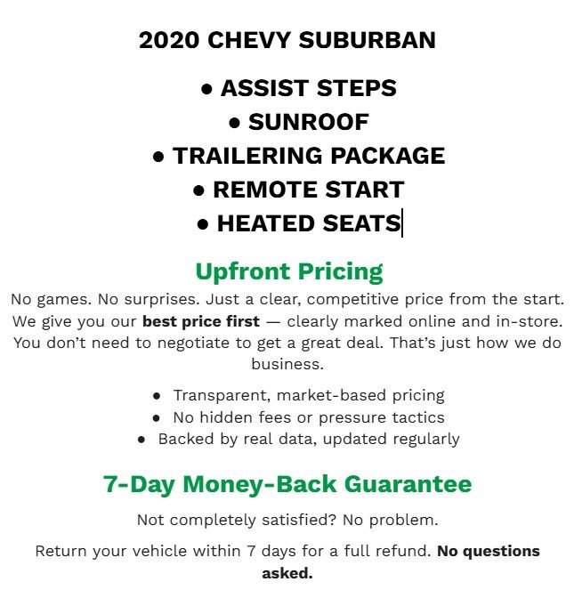 Used 2020 Chevrolet Suburban Premier image 2