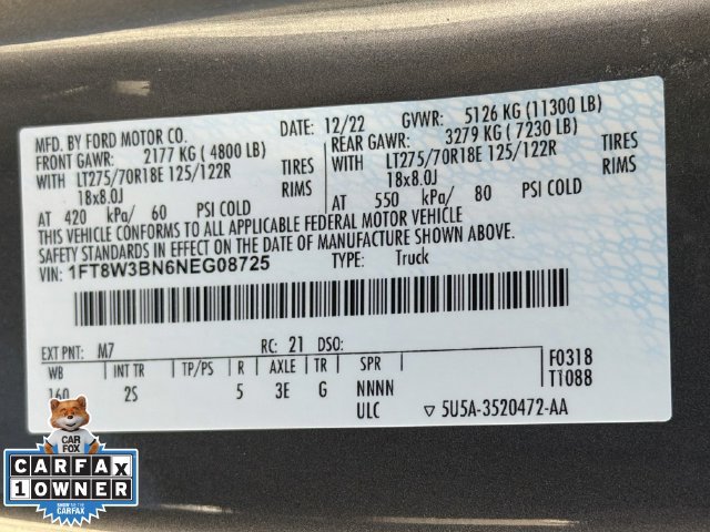 Certified 2022 Ford F350 XLT w/ XLT Premium Package AWD/4WD image 44