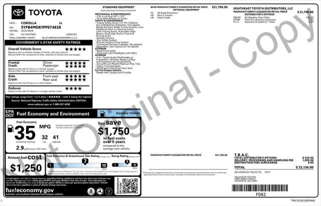 Used 2023 Toyota Corolla LE FWD image 4