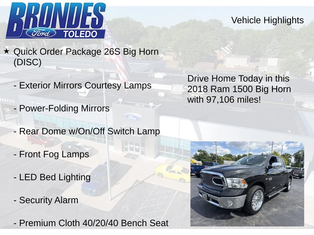 Used 2018 RAM 1500 Big Horn AWD/4WD image 17