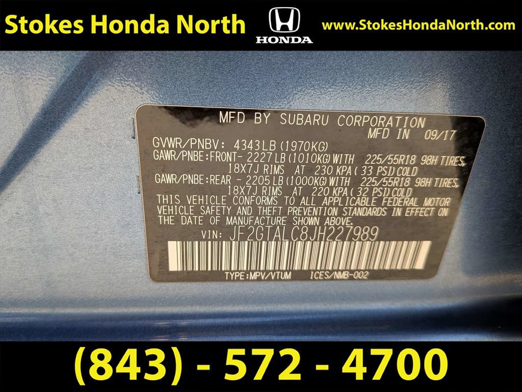 Used 2018 Subaru Crosstrek 2.0i Limited AWD/4WD image 10