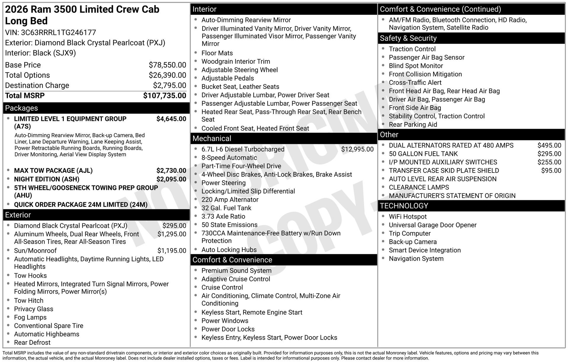 New 2026 RAM 3500 Limited AWD/4WD image 39