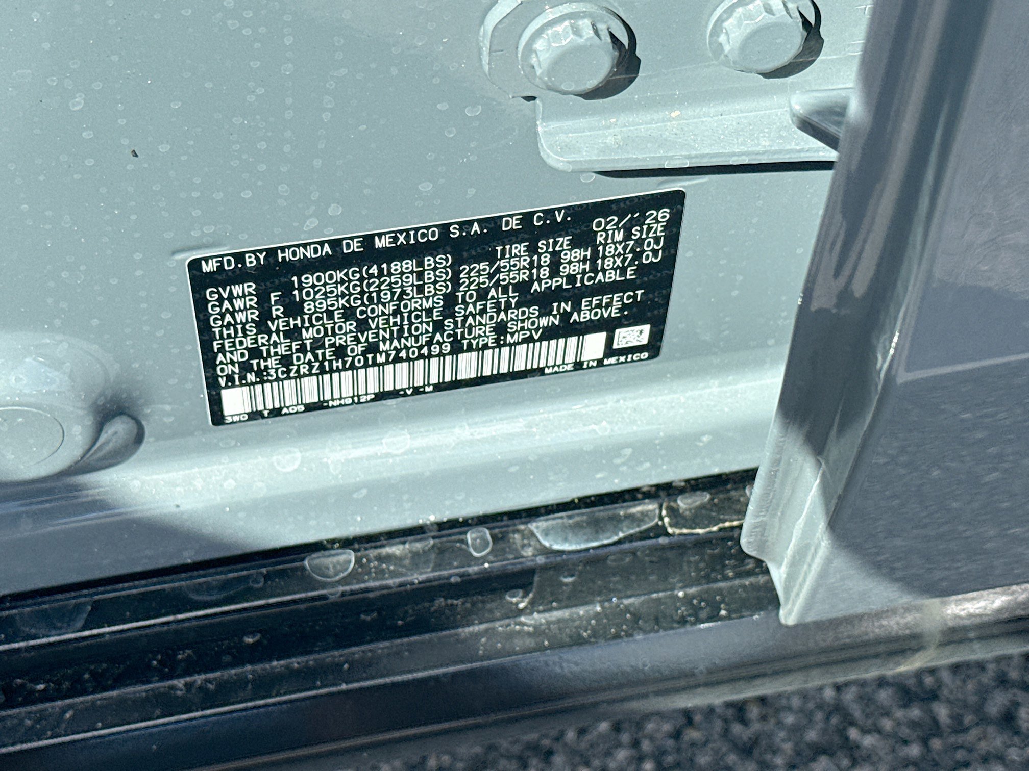 New 2026 Honda HR-V EX-L image 26