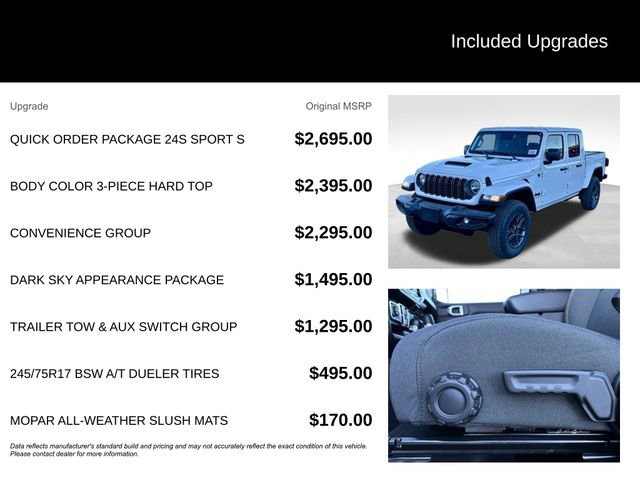 New 2026 Jeep Gladiator Sport AWD/4WD image 5