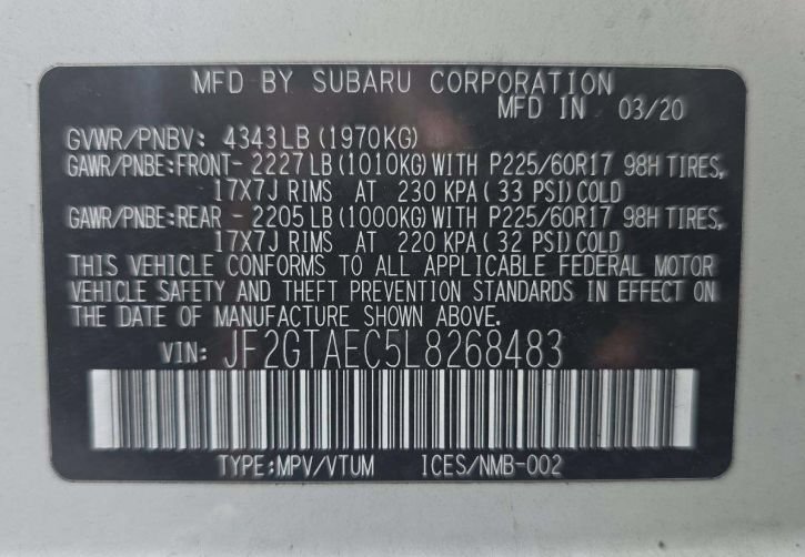 Used 2020 Subaru Crosstrek 2.0i Premium w/ Moonroof Package 1 AWD/4WD image 35