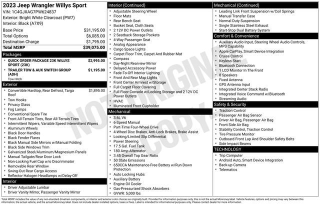 Used 2023 Jeep Wrangler Willys image 9