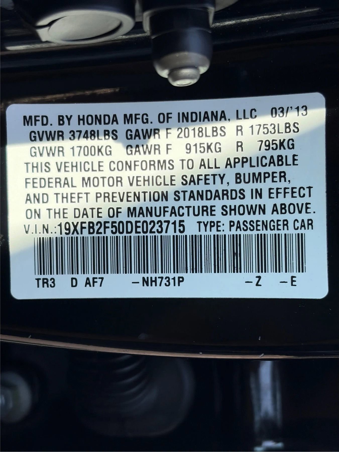 Used 2013 Honda Civic LX image 20