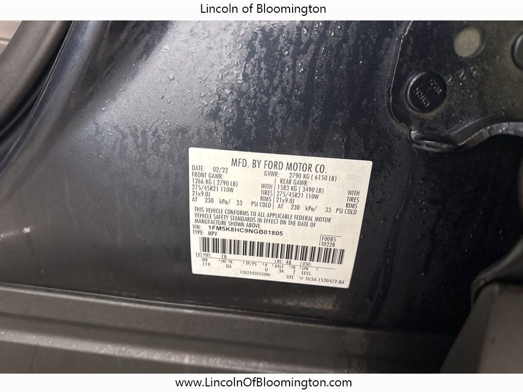 Used 2022 Ford Explorer Platinum w/ Equipment Group 601A image 76