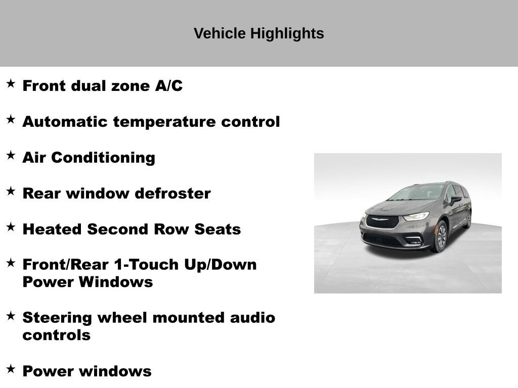 Used 2021 Chrysler Pacifica Touring-L w/ Uconnect Theater Family Group image 27
