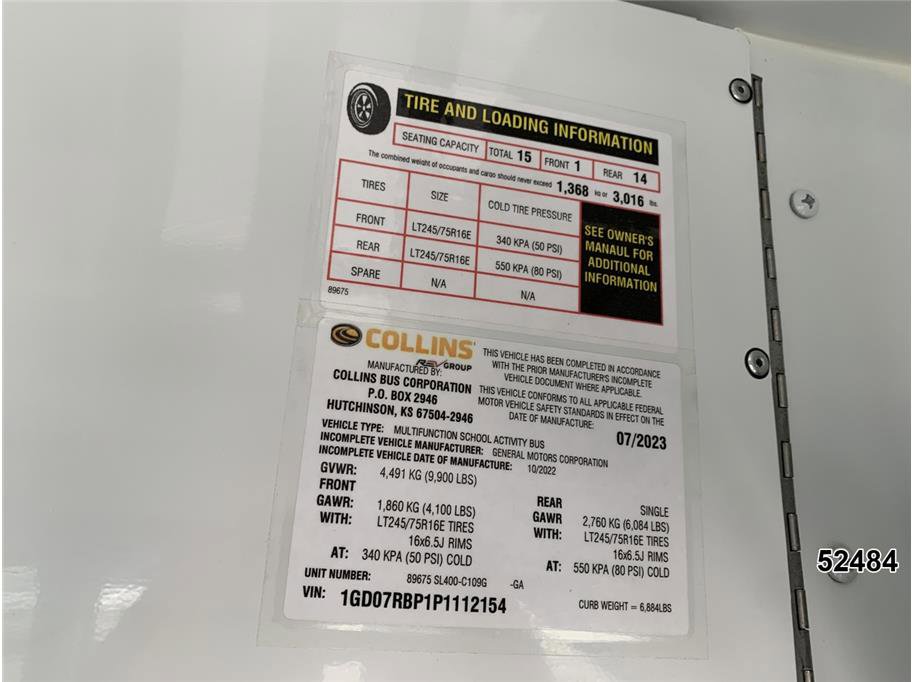 Used 2023 GMC Savana 3500 w/ School Bus Package image 15