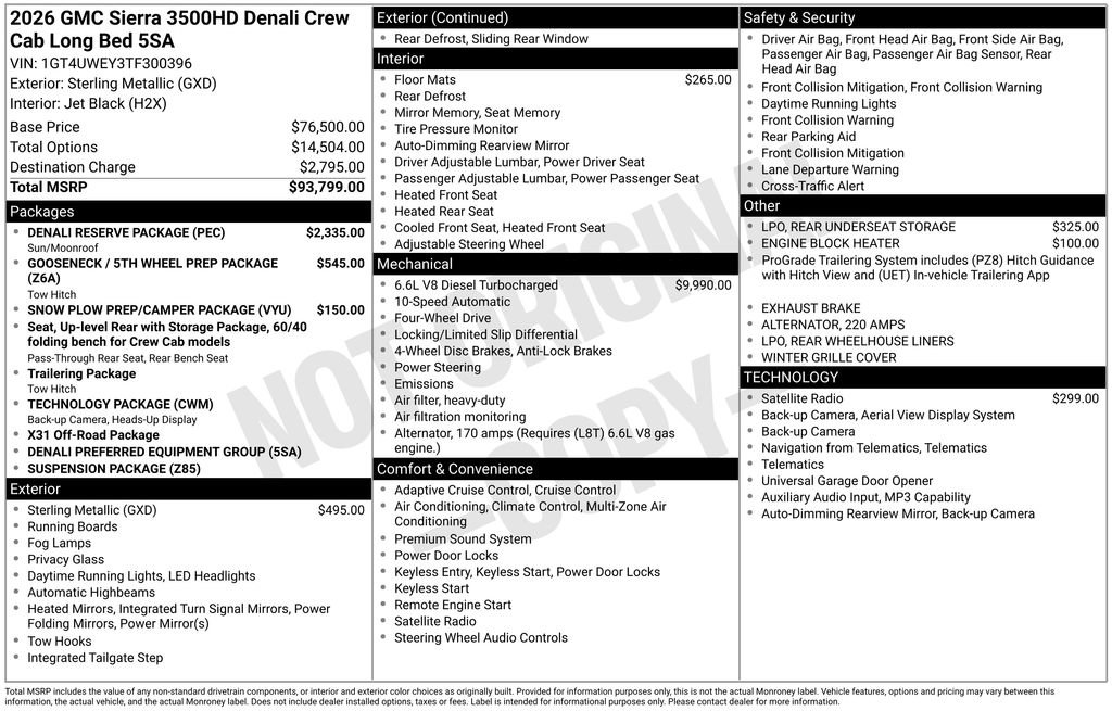 New 2026 GMC Sierra 3500 Denali w/ Denali Reserve Package AWD/4WD image 26