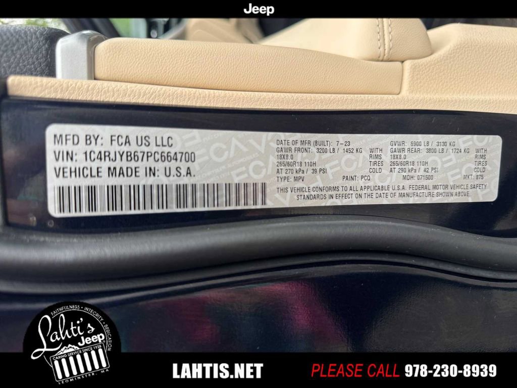 Certified 2023 Jeep Grand Cherokee 4WD 4xe image 23