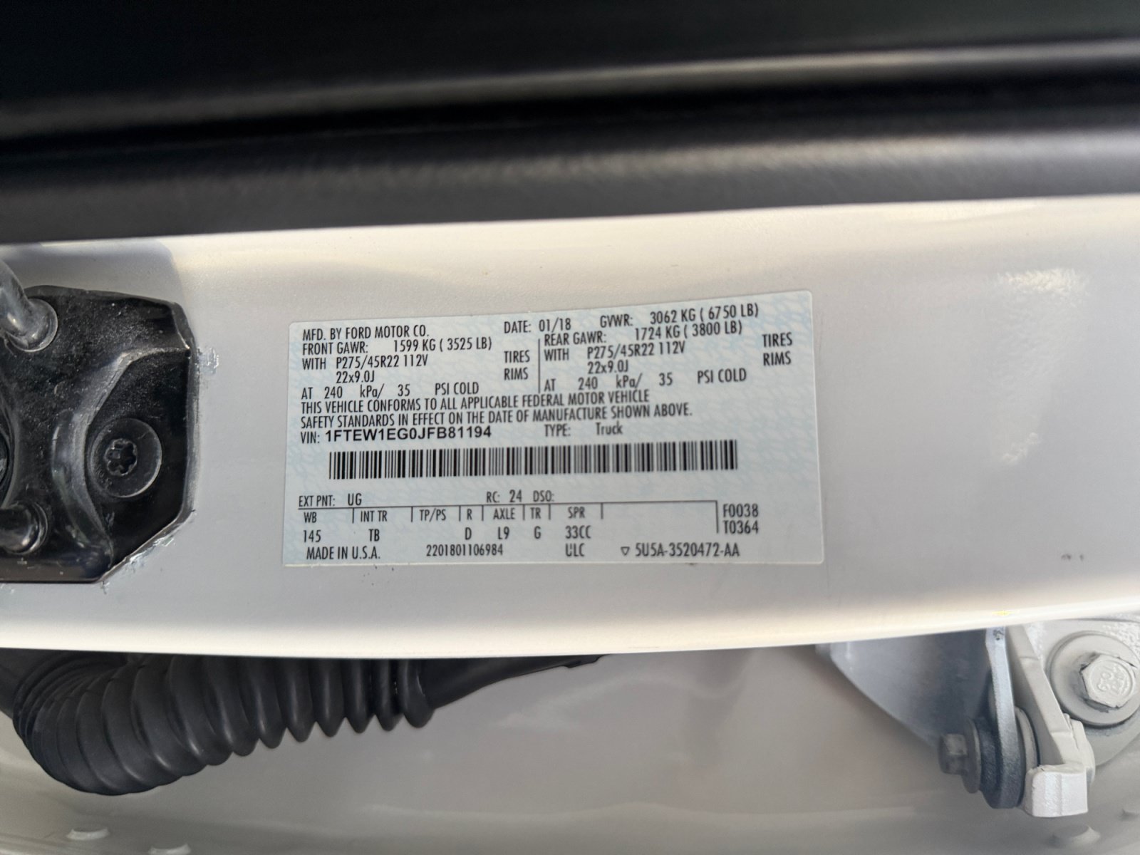 Used 2018 Ford F150 Limited w/ Trailer Tow Package AWD/4WD image 33