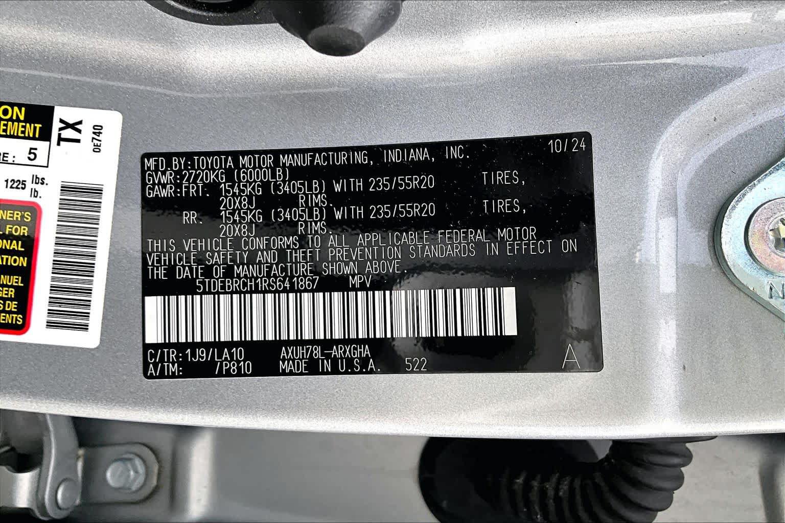 Used 2024 Toyota Highlander Platinum AWD/4WD image 37