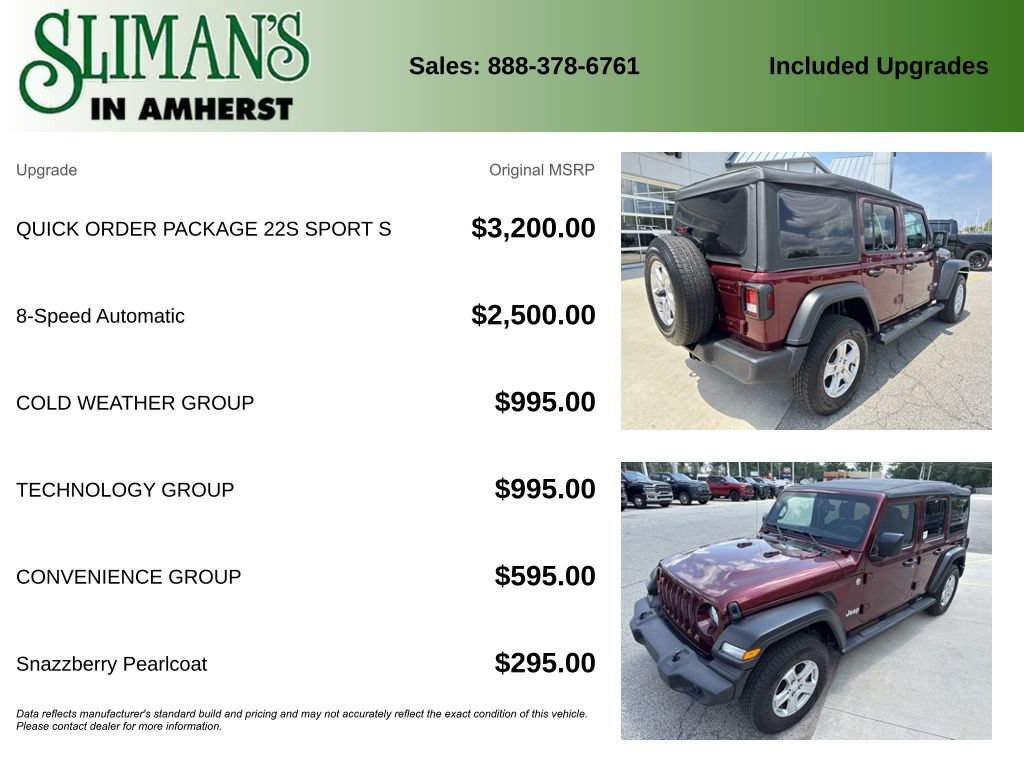 Used 2021 Jeep Wrangler Unlimited Sport AWD/4WD image 11