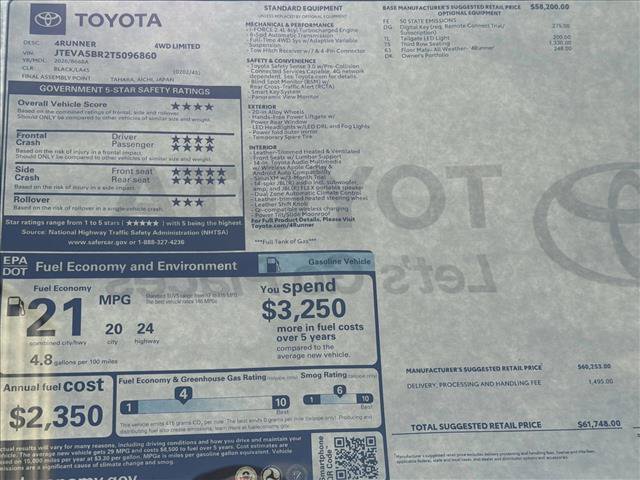 New 2026 Toyota 4Runner Limited image 26