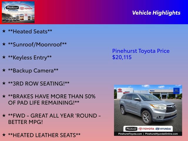 Used 2014 Toyota Highlander XLE FWD image 26