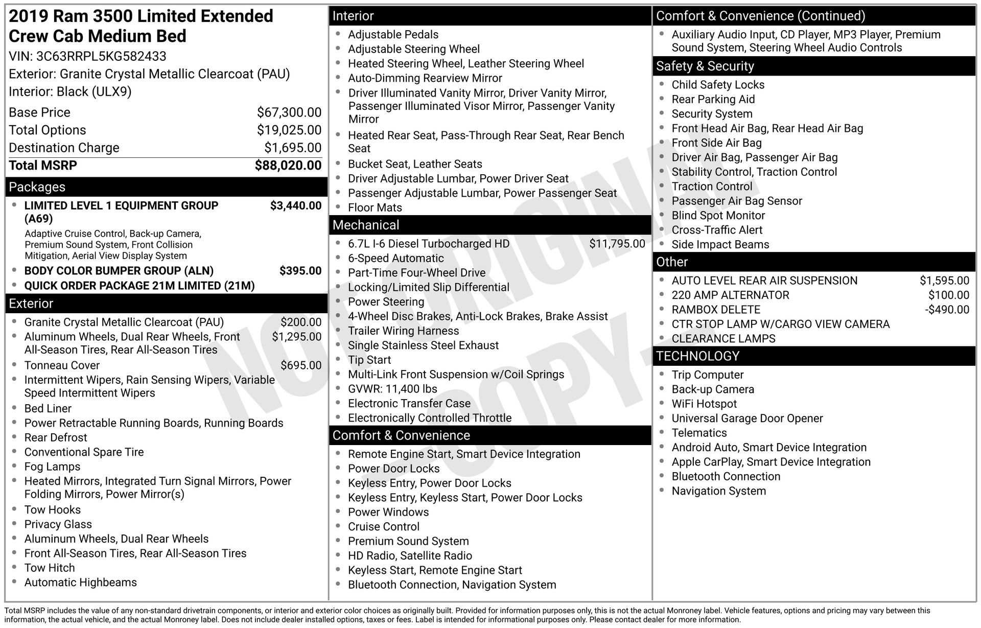 Used 2019 RAM 3500 Limited AWD/4WD image 41