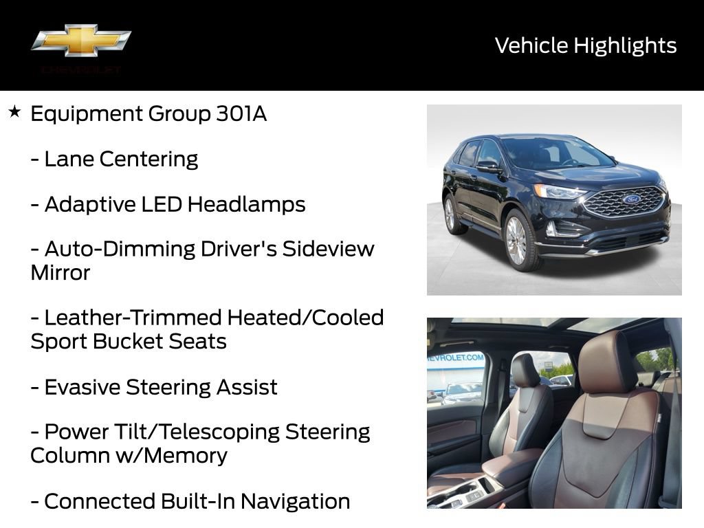 Used 2022 Ford Edge Titanium w/ Equipment Group 301A AWD/4WD image 20
